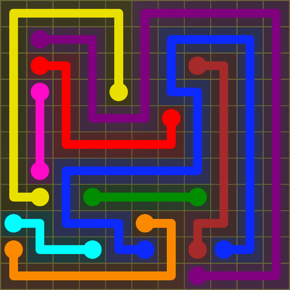 Flow Free 1447 Solution