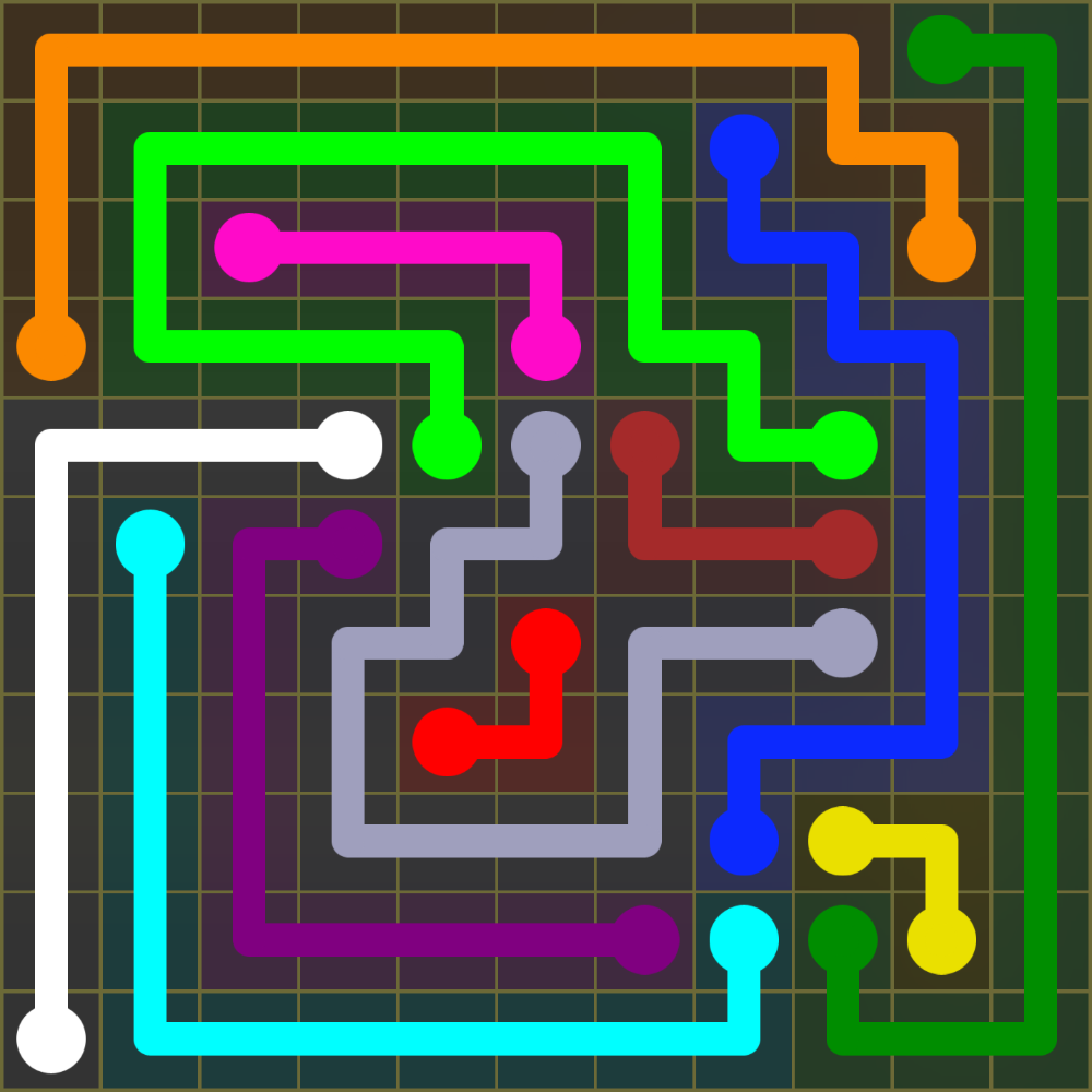 Flow Free 1448 Solution