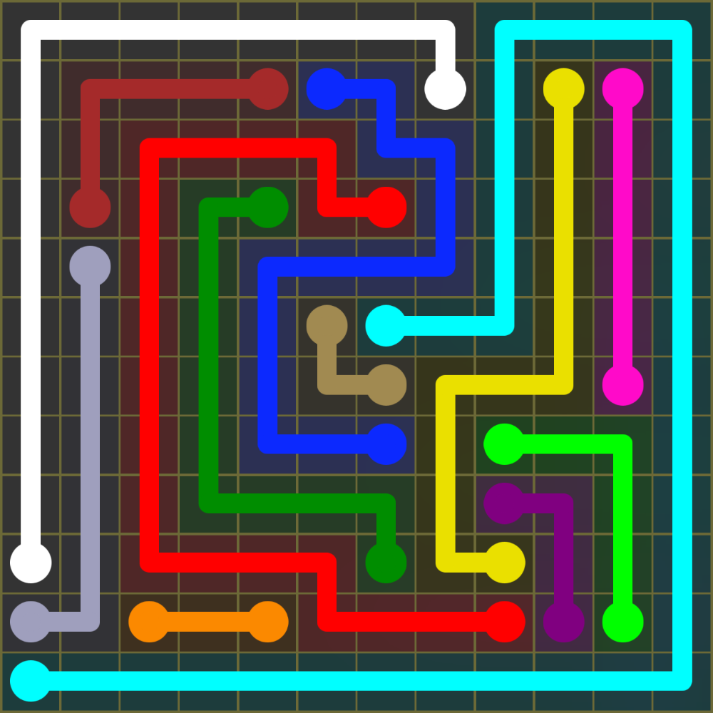 Flow Free 1547 Solution