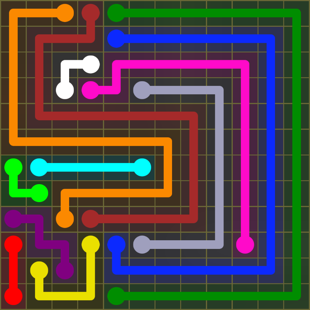 Flow Free 1616 Solution