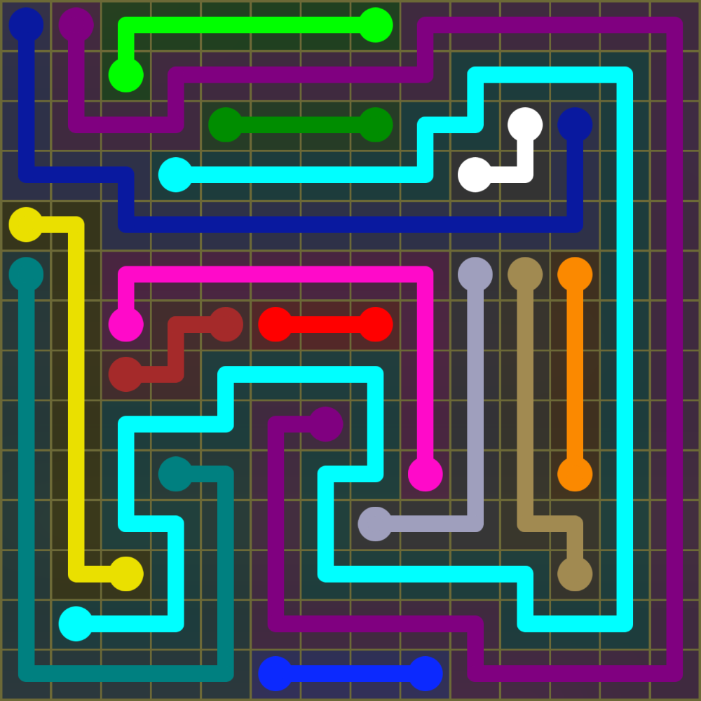 Flow Free 1921 Solution