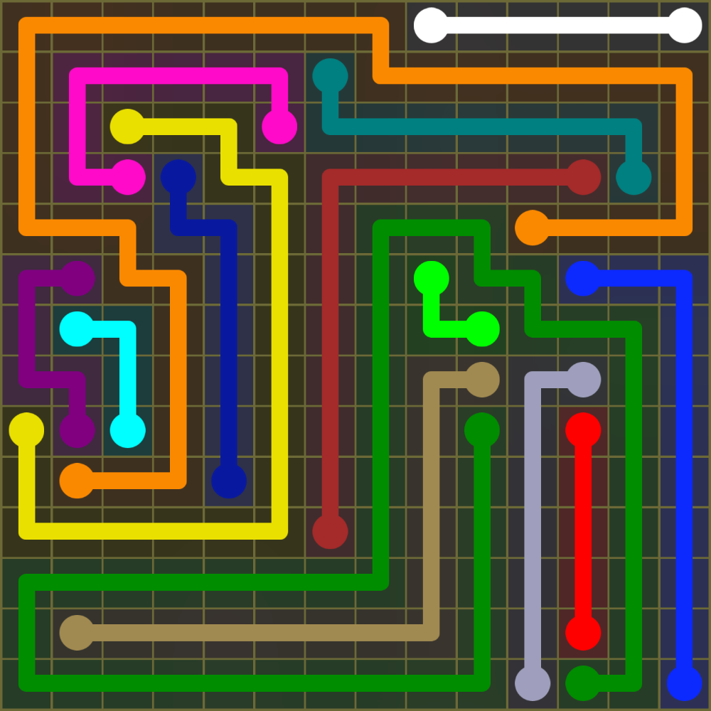 Flow Free 1922 Solution