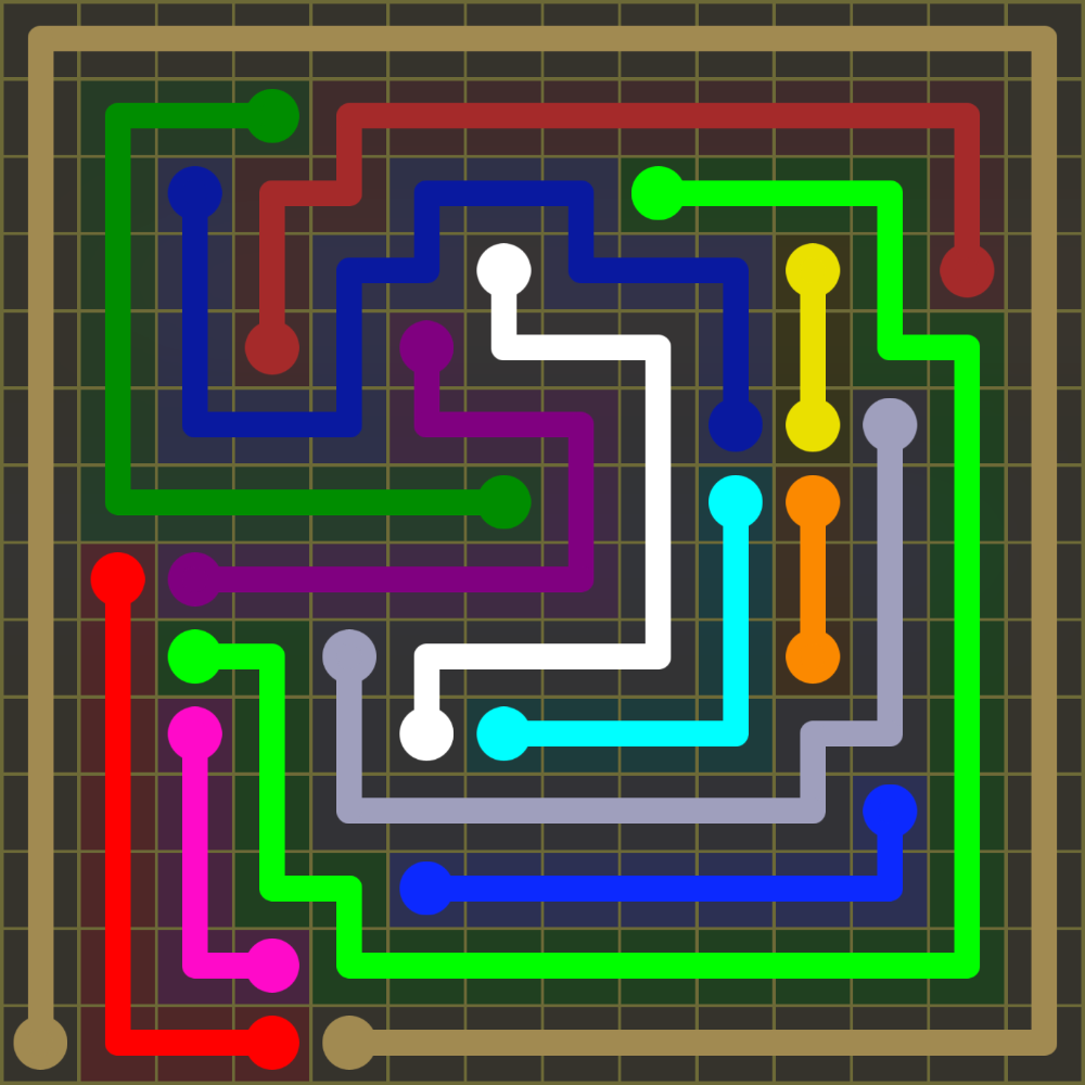 Flow Free 1924 Solution