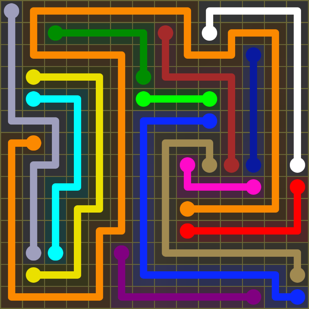 Flow Free 1928 Solution