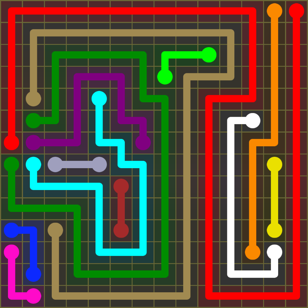 Flow Free 1929 Solution