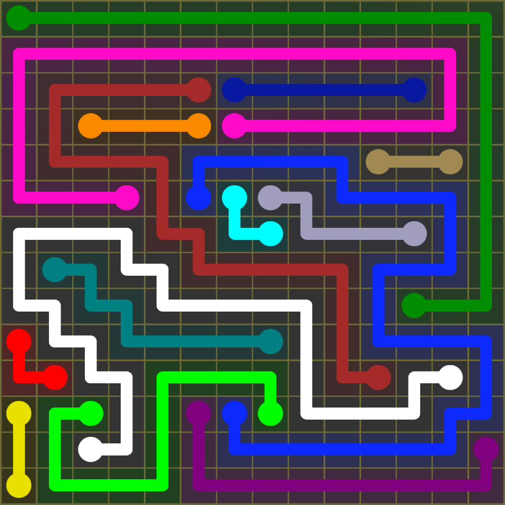 Flow Free 1934 Solution