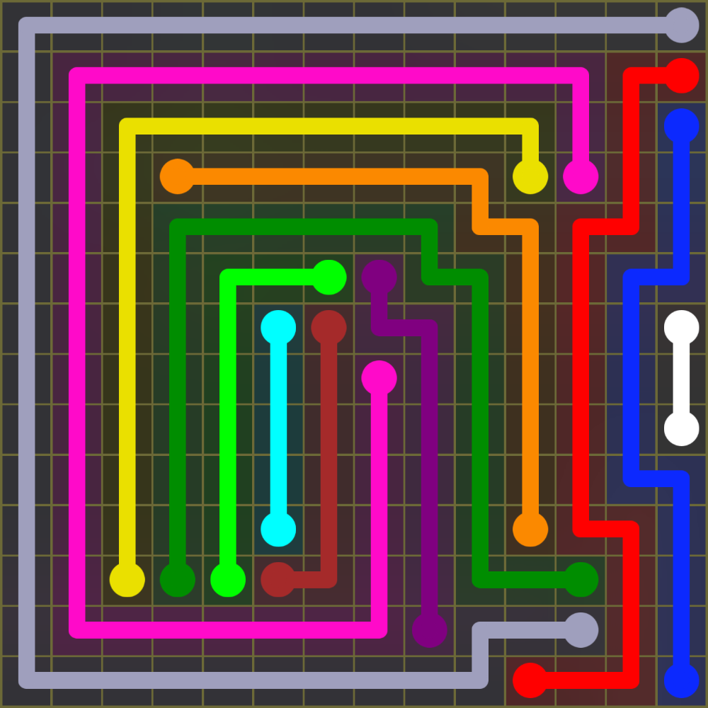 Flow Free 1935 Solution