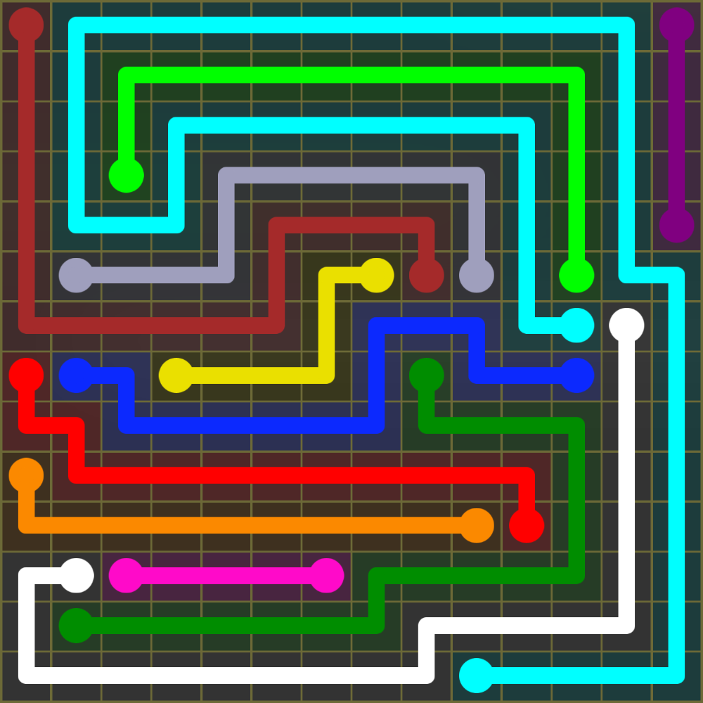 Flow Free 1936 Solution