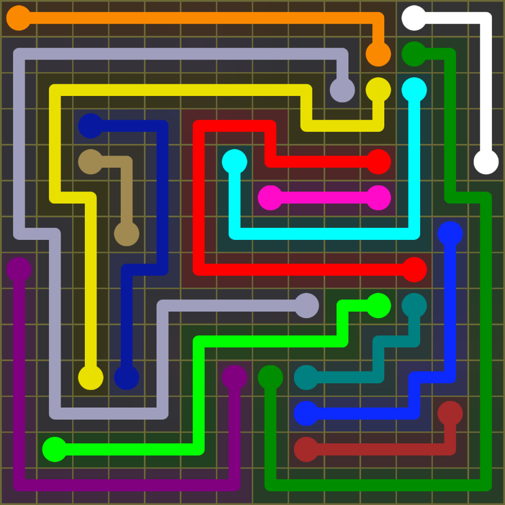 Flow Free 1937 Solution