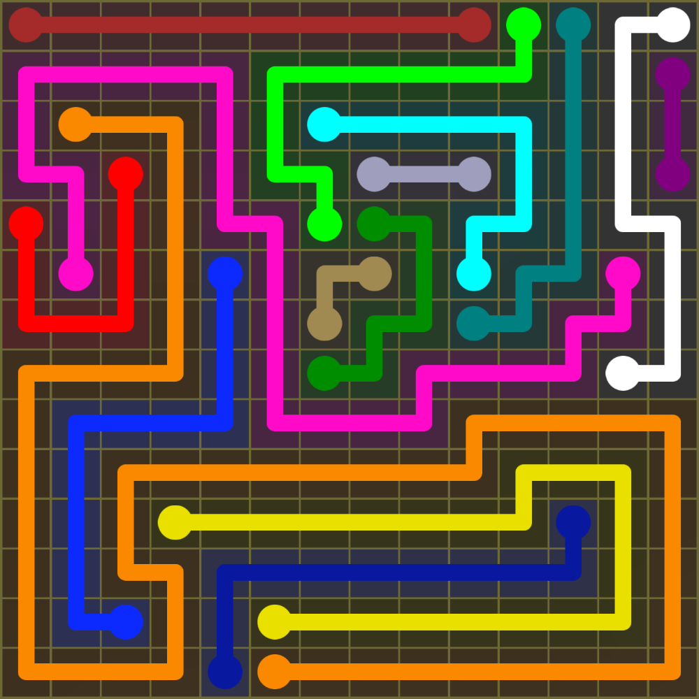 Flow Free 1938 Solution