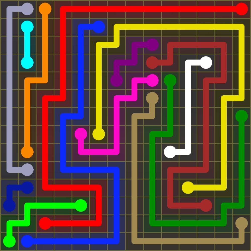 Flow Free 1939 Solution