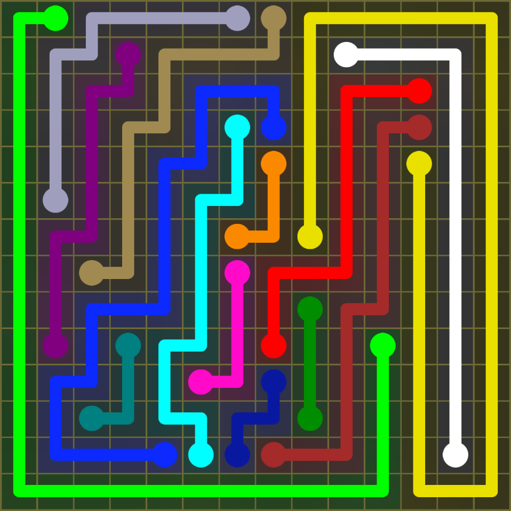 Flow Free 1943 Solution