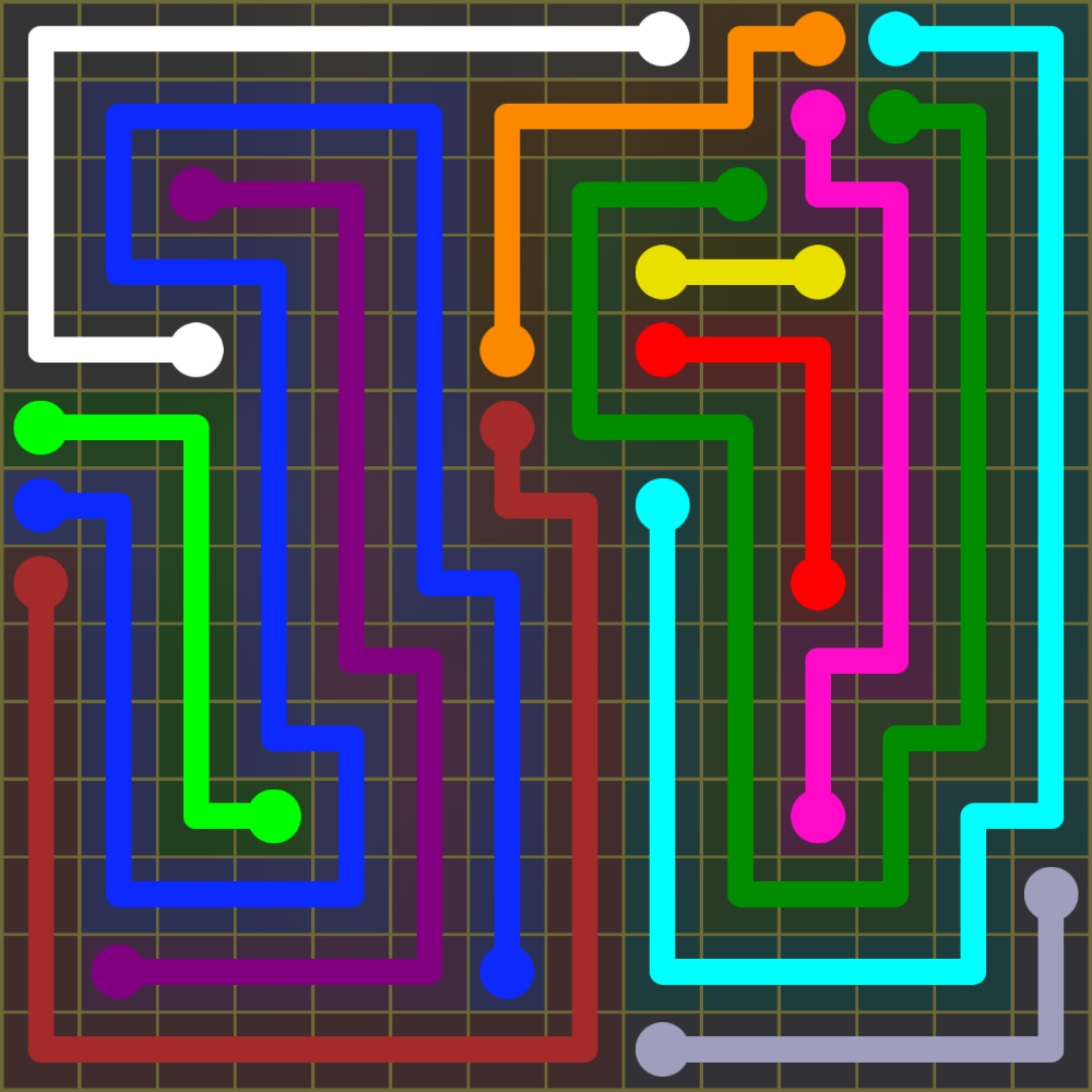 Flow Free 1947 Solution