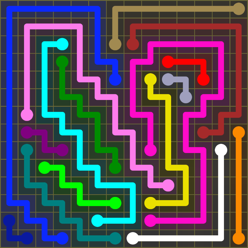 Flow Free 1949 Solution