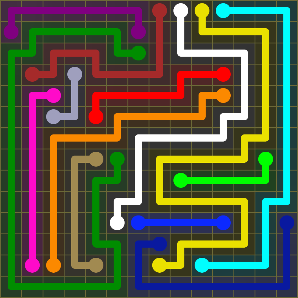Flow Free 1950 Solution