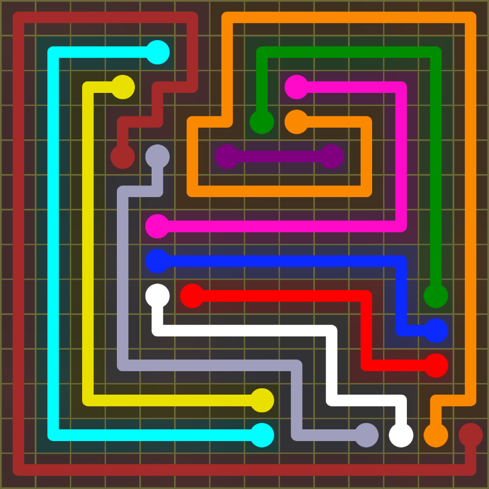Flow Free 1831 Solution
