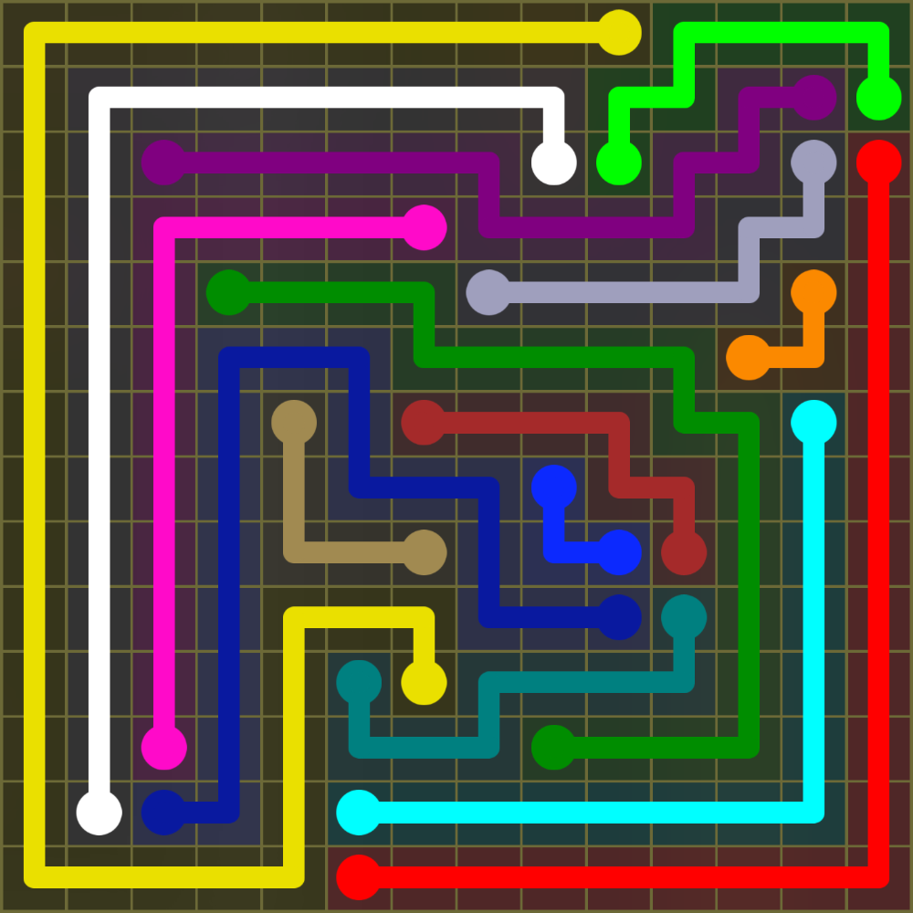 Flow Free 1833 Solution