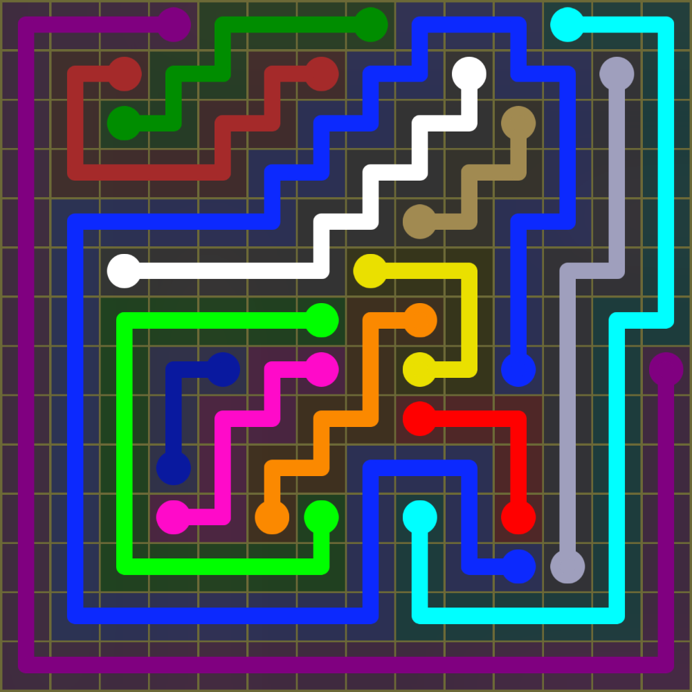 Flow Free 1834 Solution