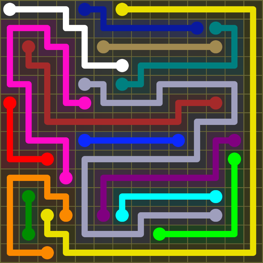 Flow Free 1836 Solution