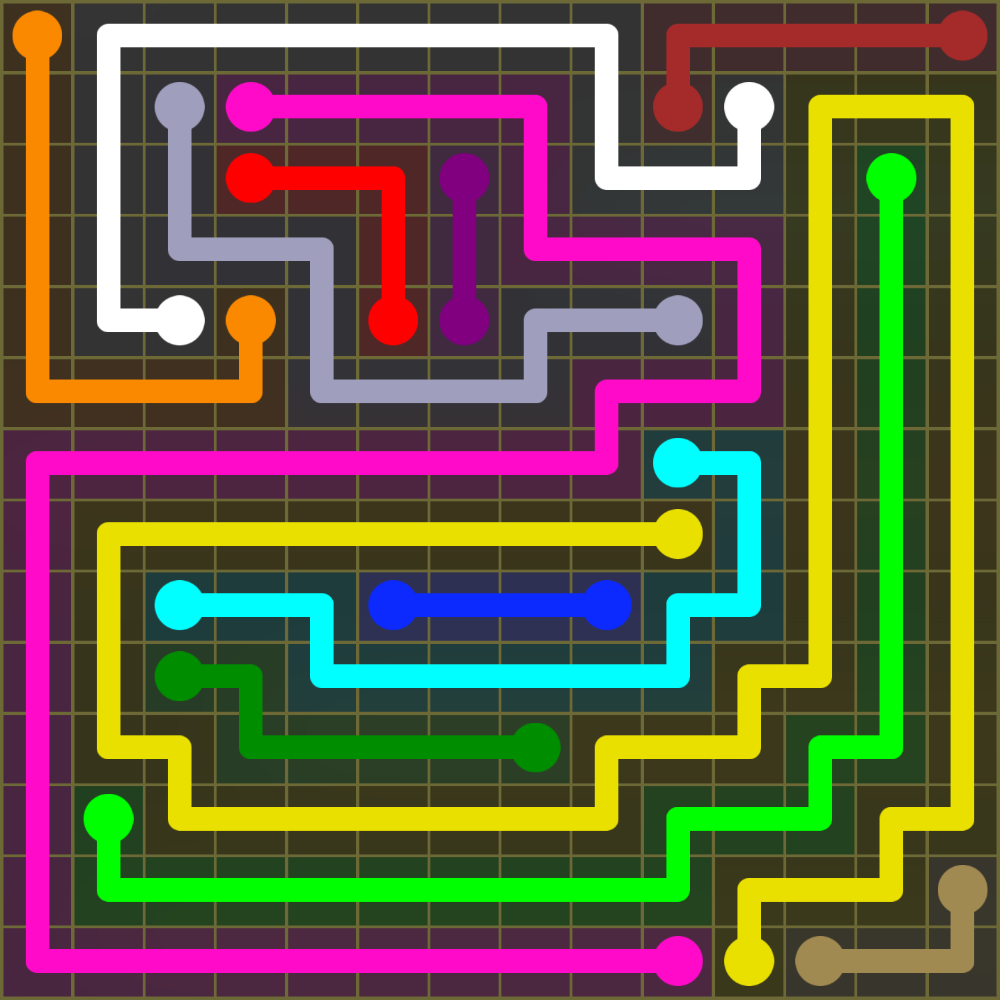 Flow Free 1842 Solution