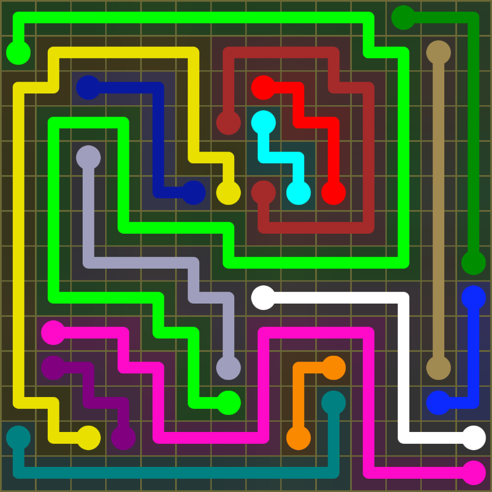 Flow Free 1843 Solution