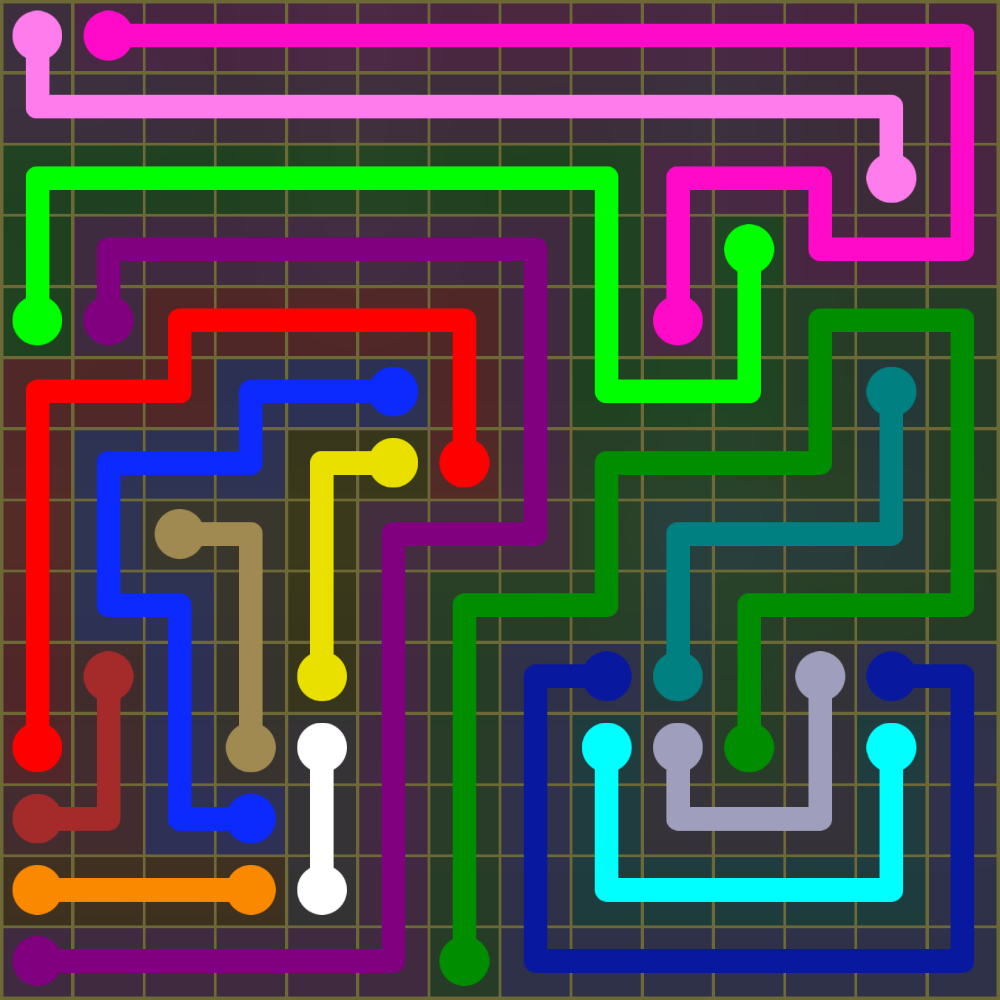 Flow Free 1844 Solution