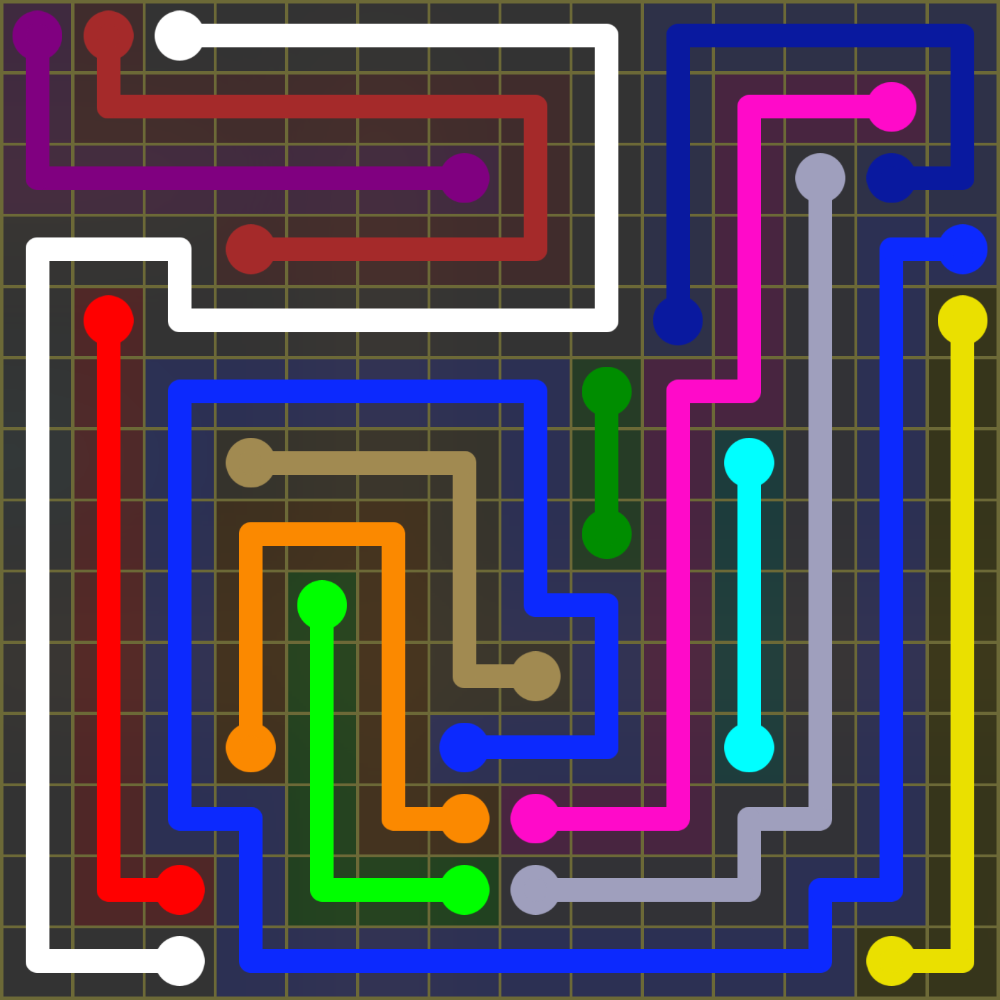 Flow Free 1845 Solution