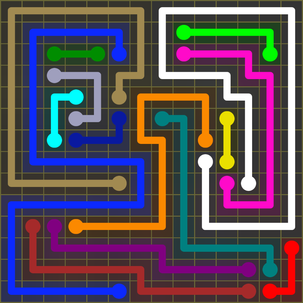 Flow Free 1846 Solution