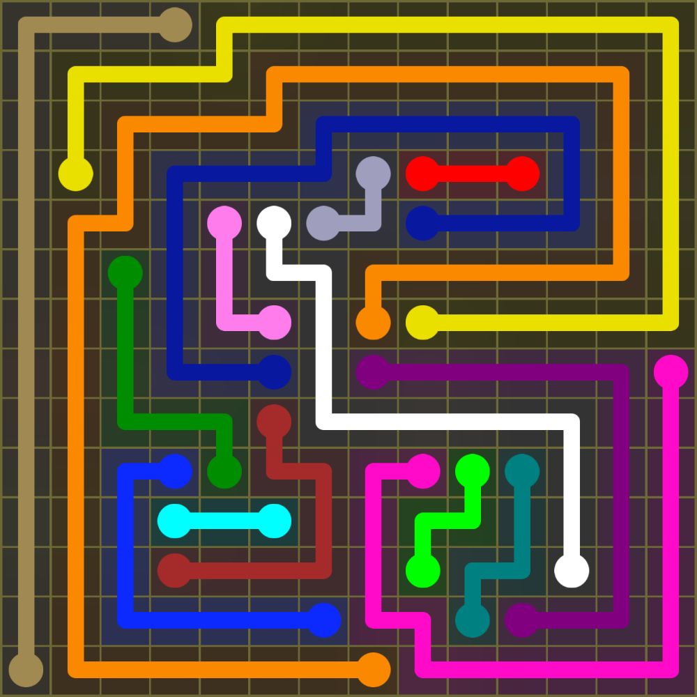 Flow Free 1848 Solution