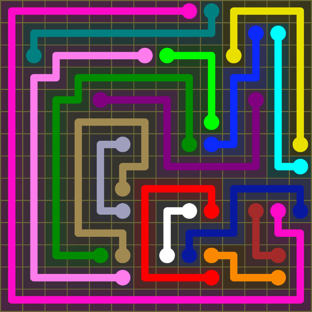 Flow Free 1849 Solution