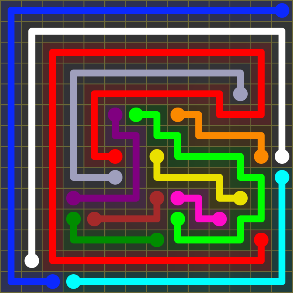 Flow Free 1852 Solution