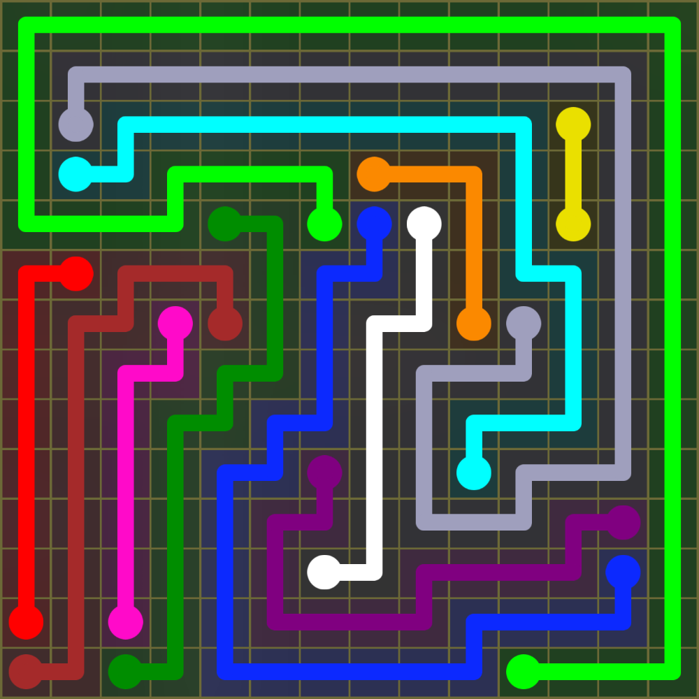Flow Free 1855 Solution