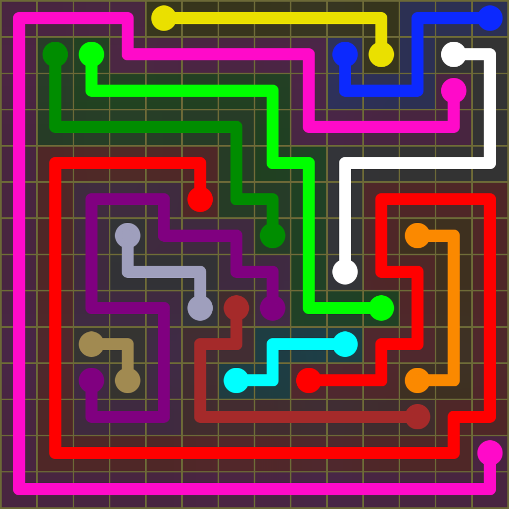 Flow Free 1856 Solution