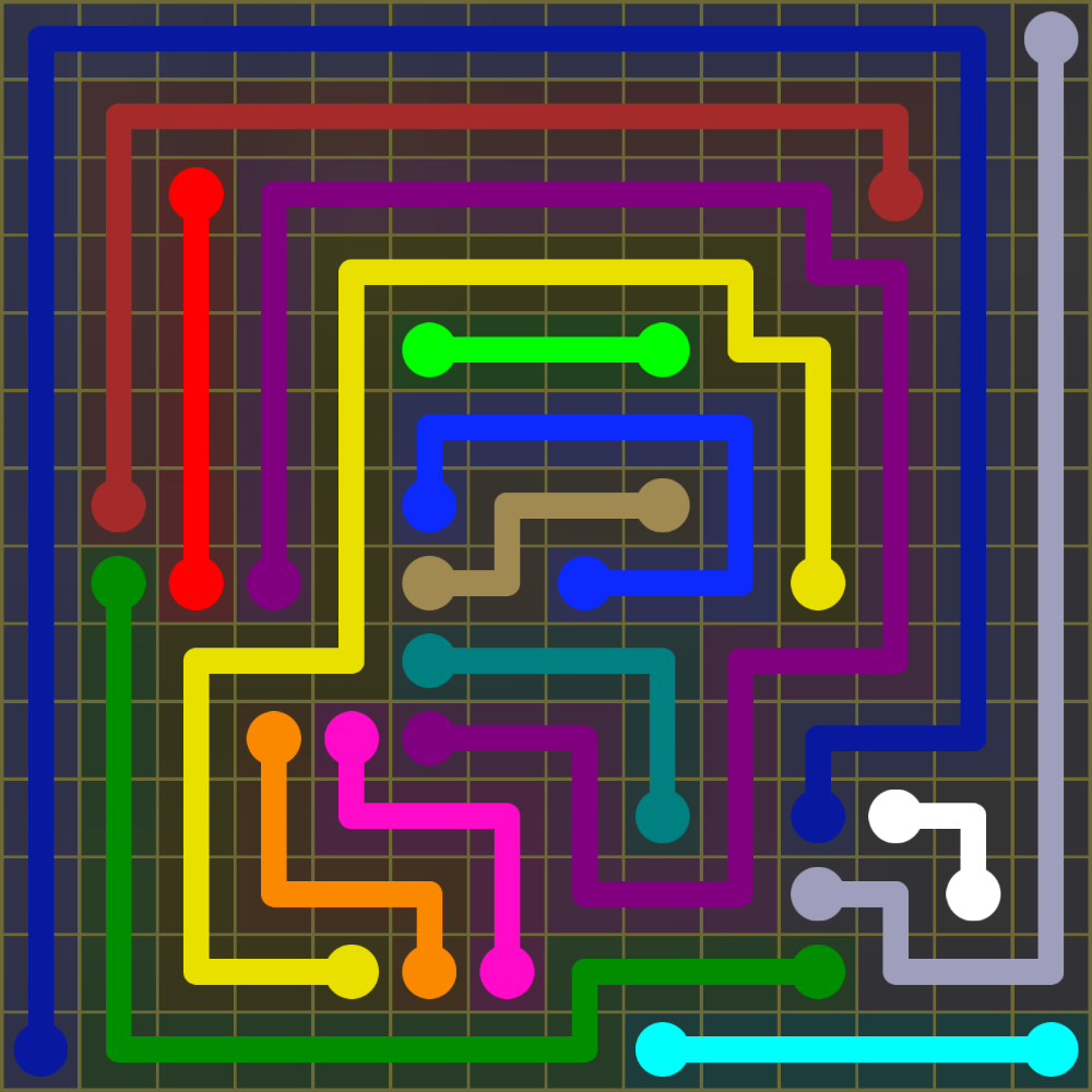 Flow Free 1858 Solution