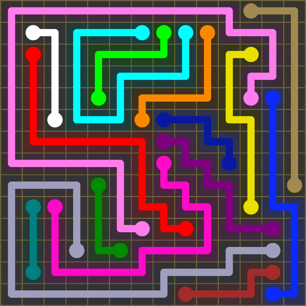 Flow Free 1859 Solution