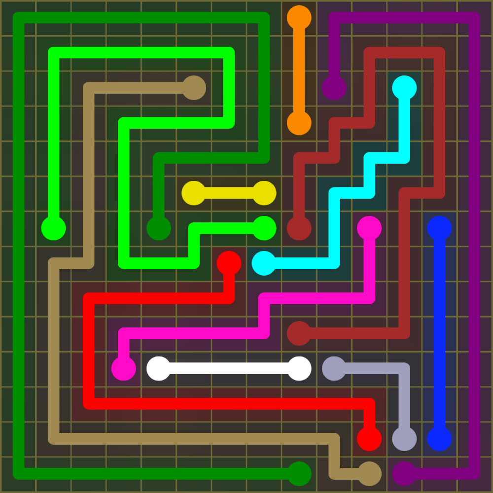 Flow Free 1861 Solution