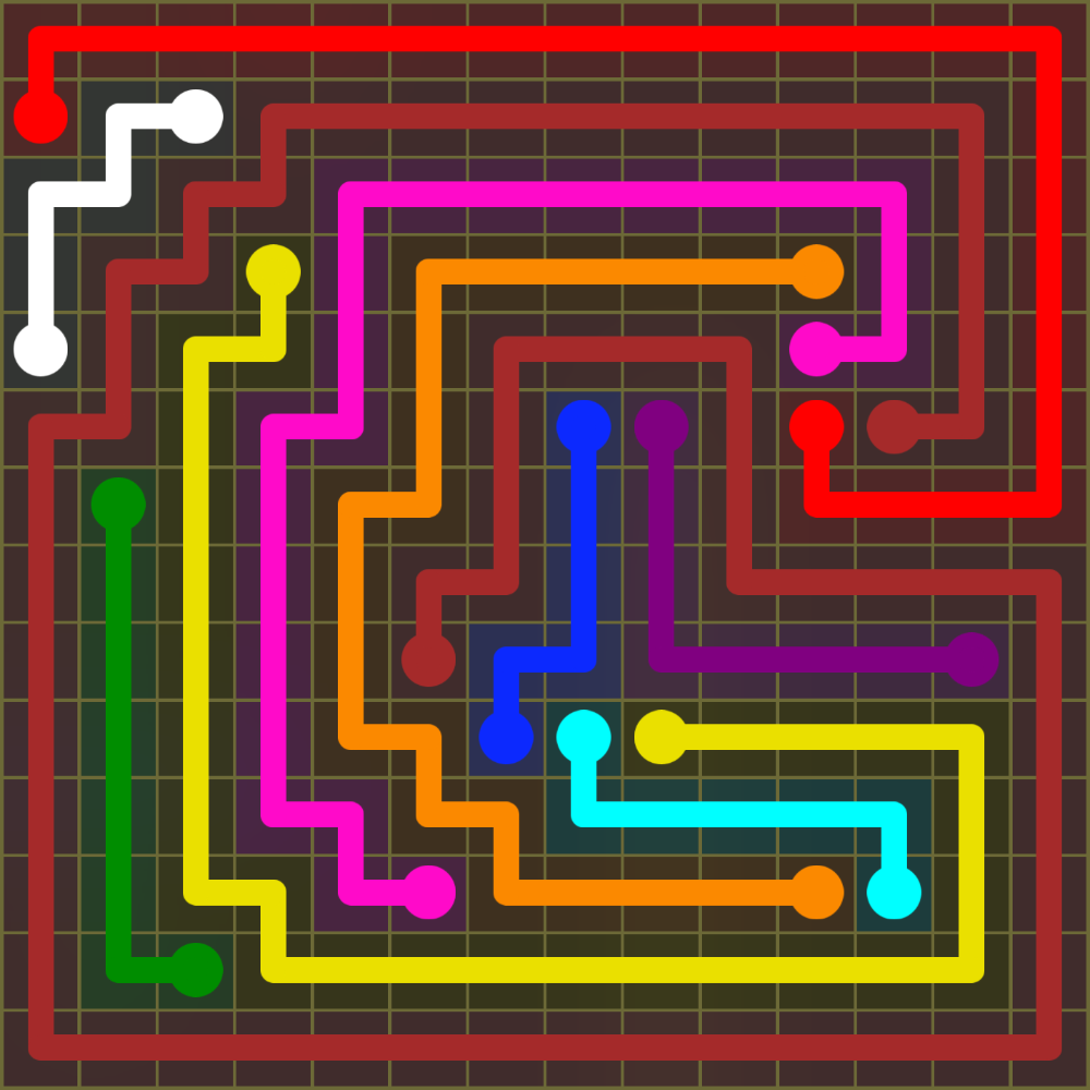 Flow Free 1863 Solution