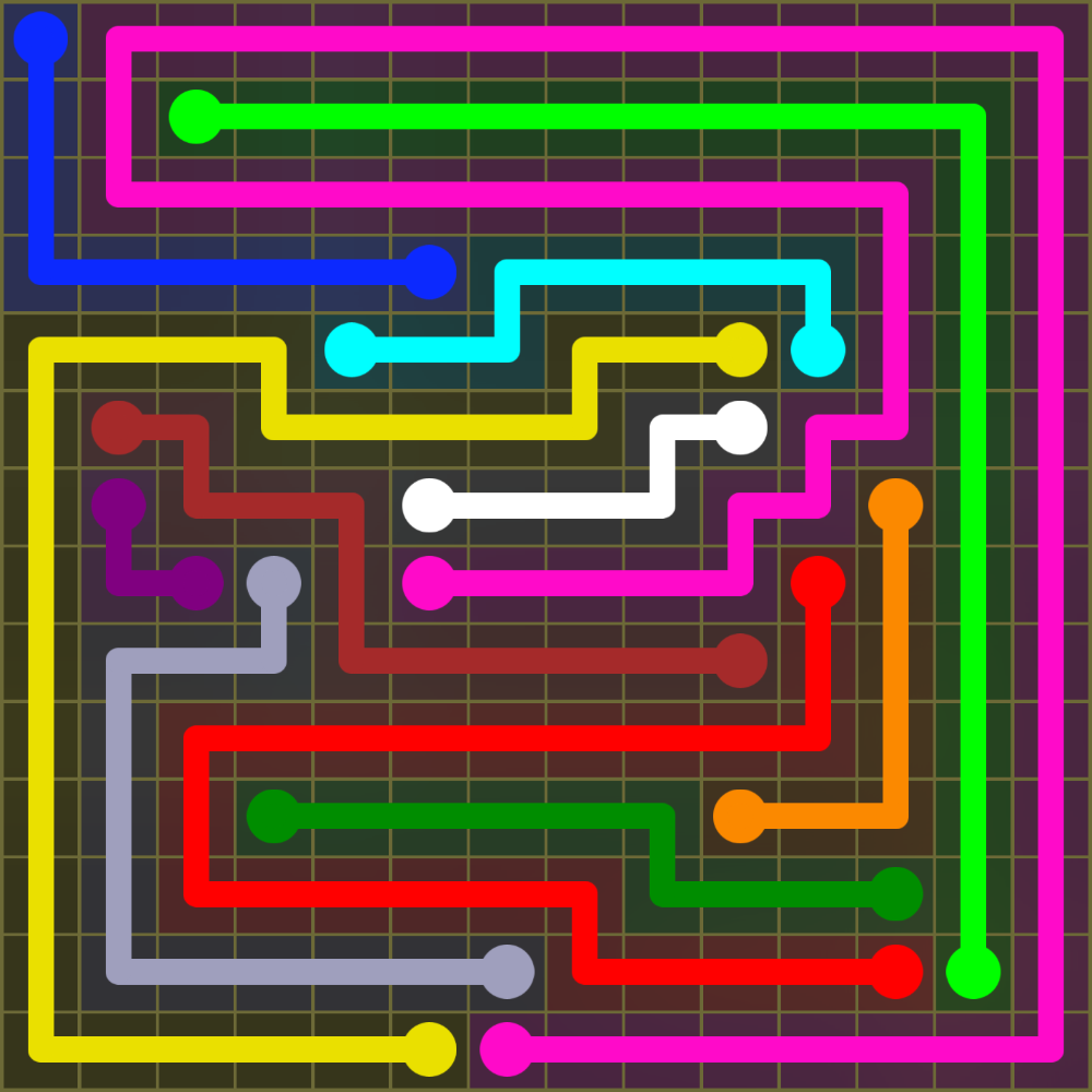 Flow Free 1865 Solution