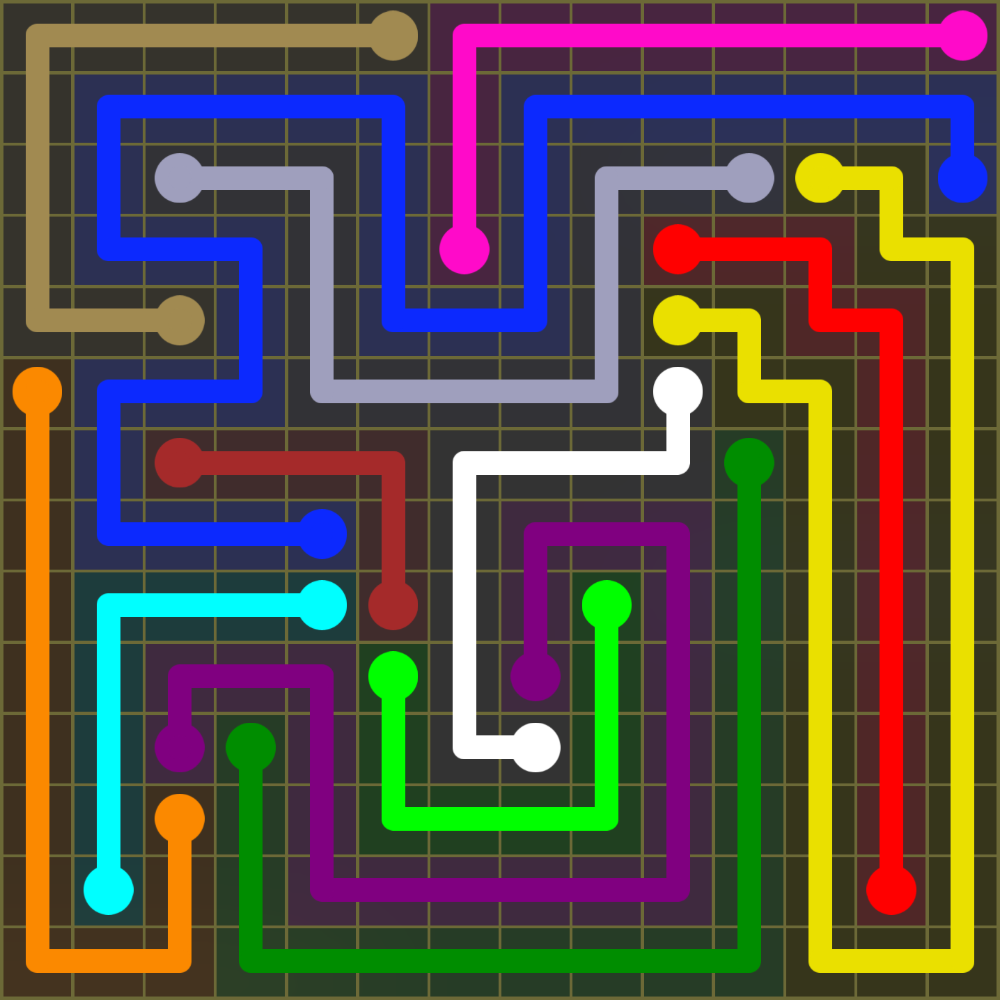 Flow Free 1867 Solution