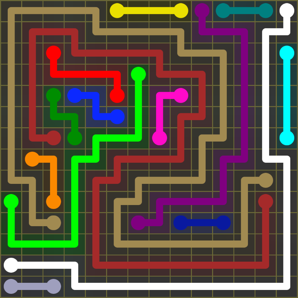 Flow Free 1868 Solution