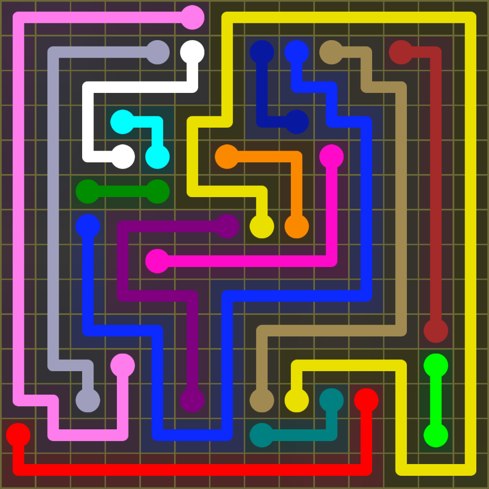 Flow Free 1869 Solution