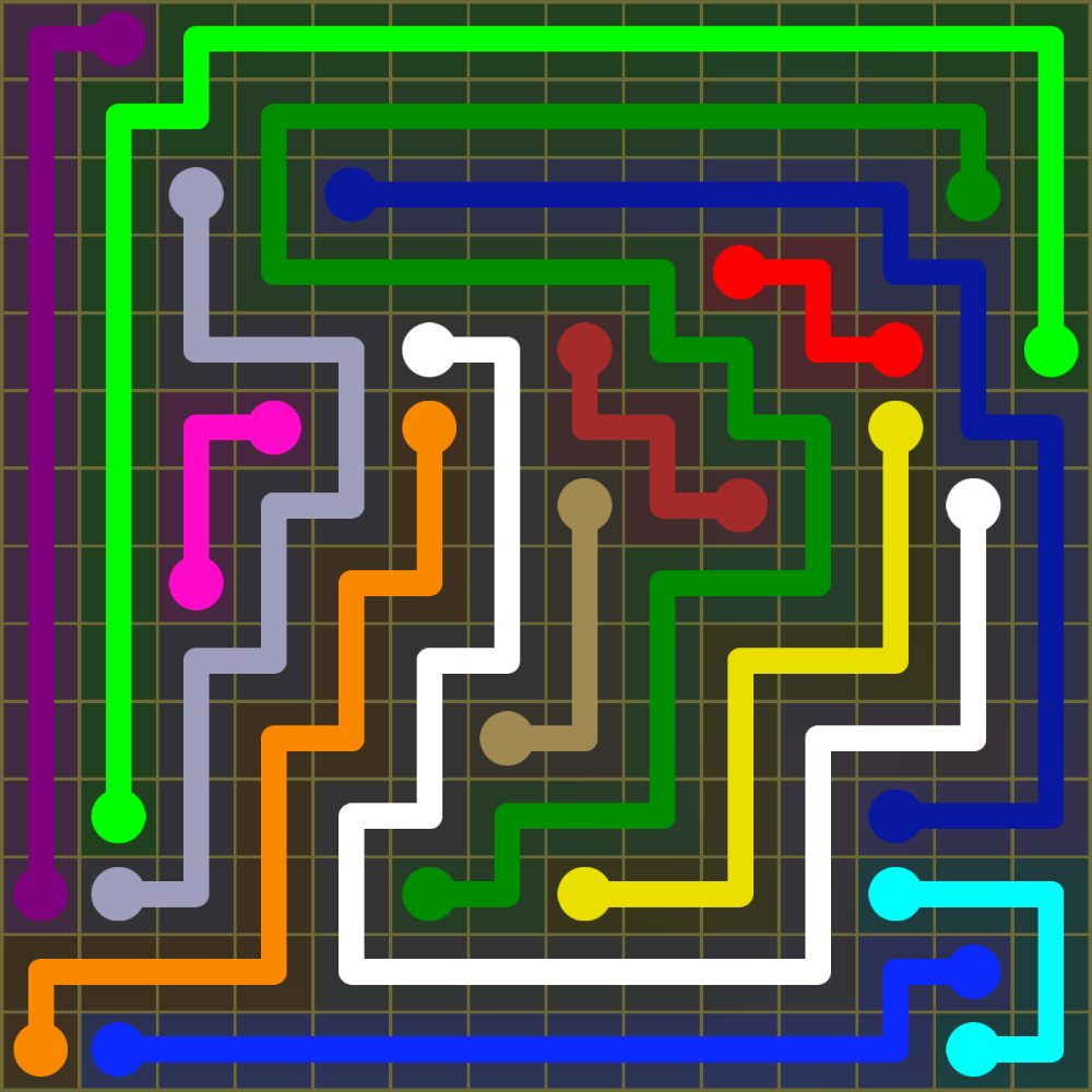 Flow Free 1870 Solution