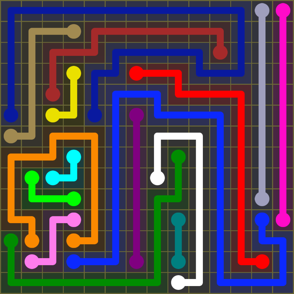 Flow Free 1871 Solution