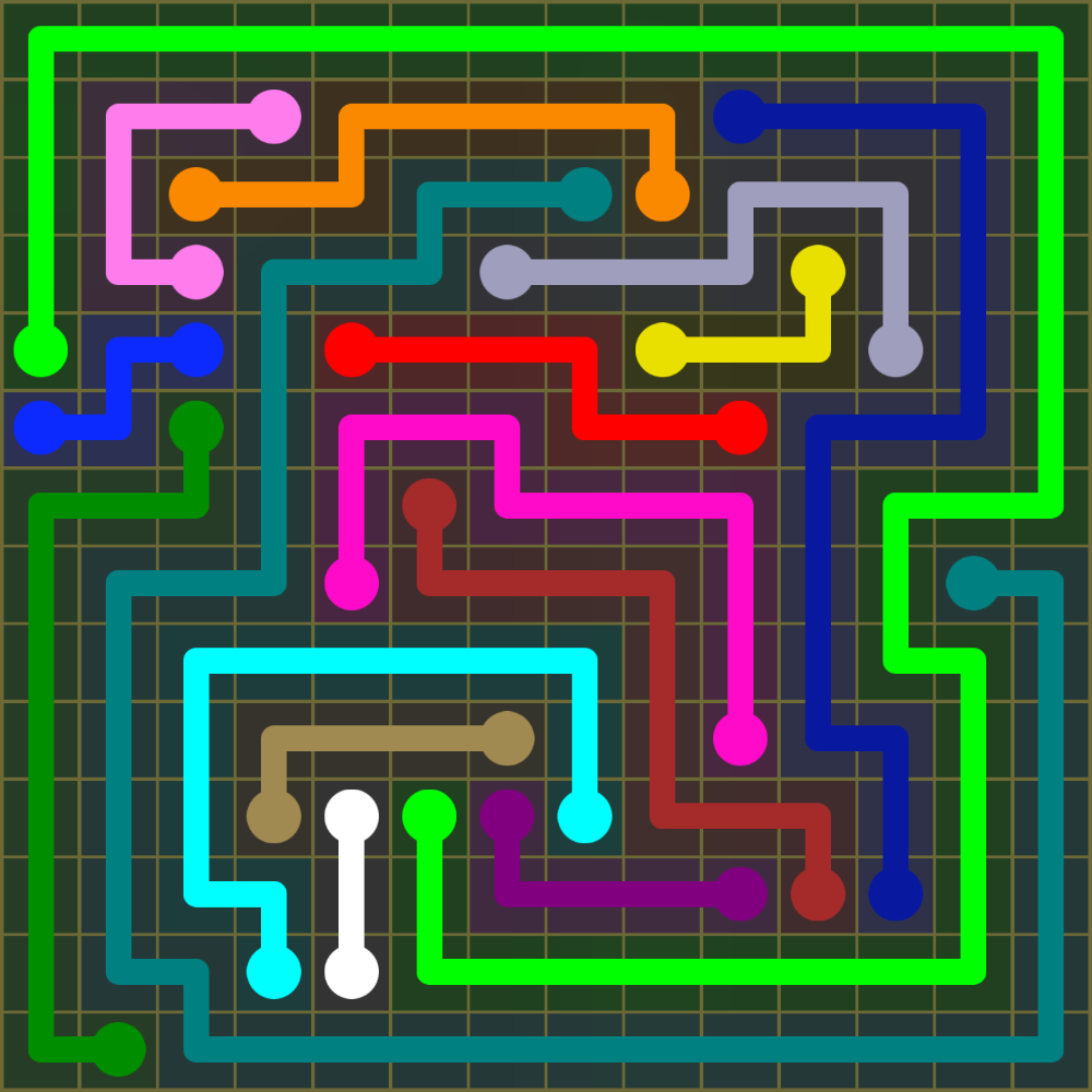 Flow Free 1872 Solution