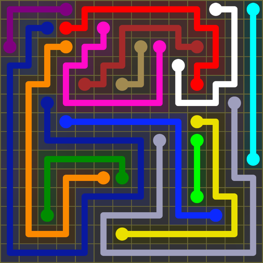 Flow Free 1883 Solution
