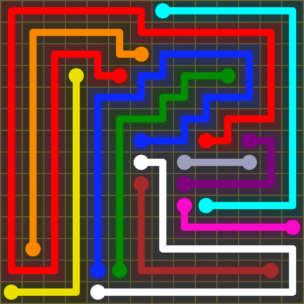 Flow Free 1884 Solution