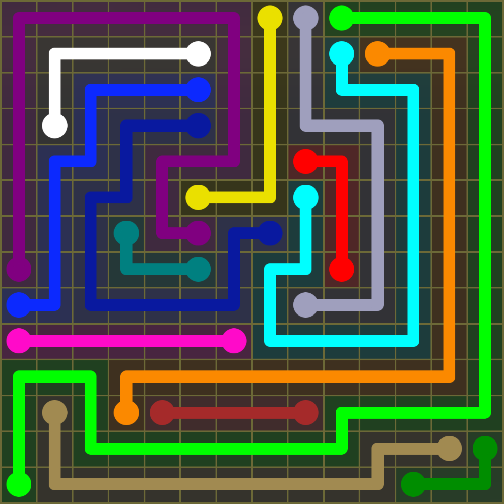 Flow Free 1901 Solution