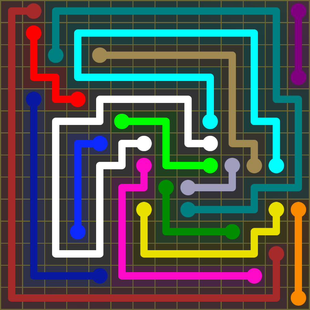 Flow Free 1902 Solution