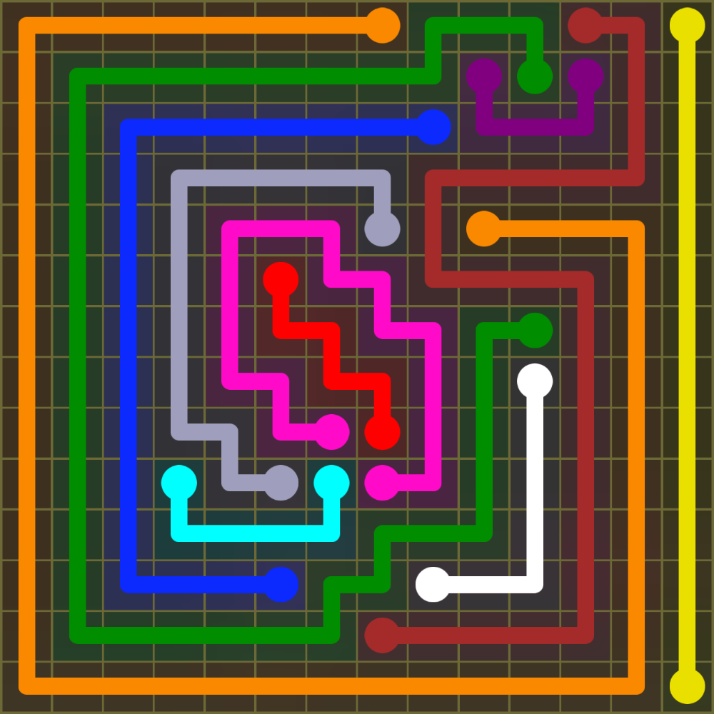 Flow Free 1908 Solution
