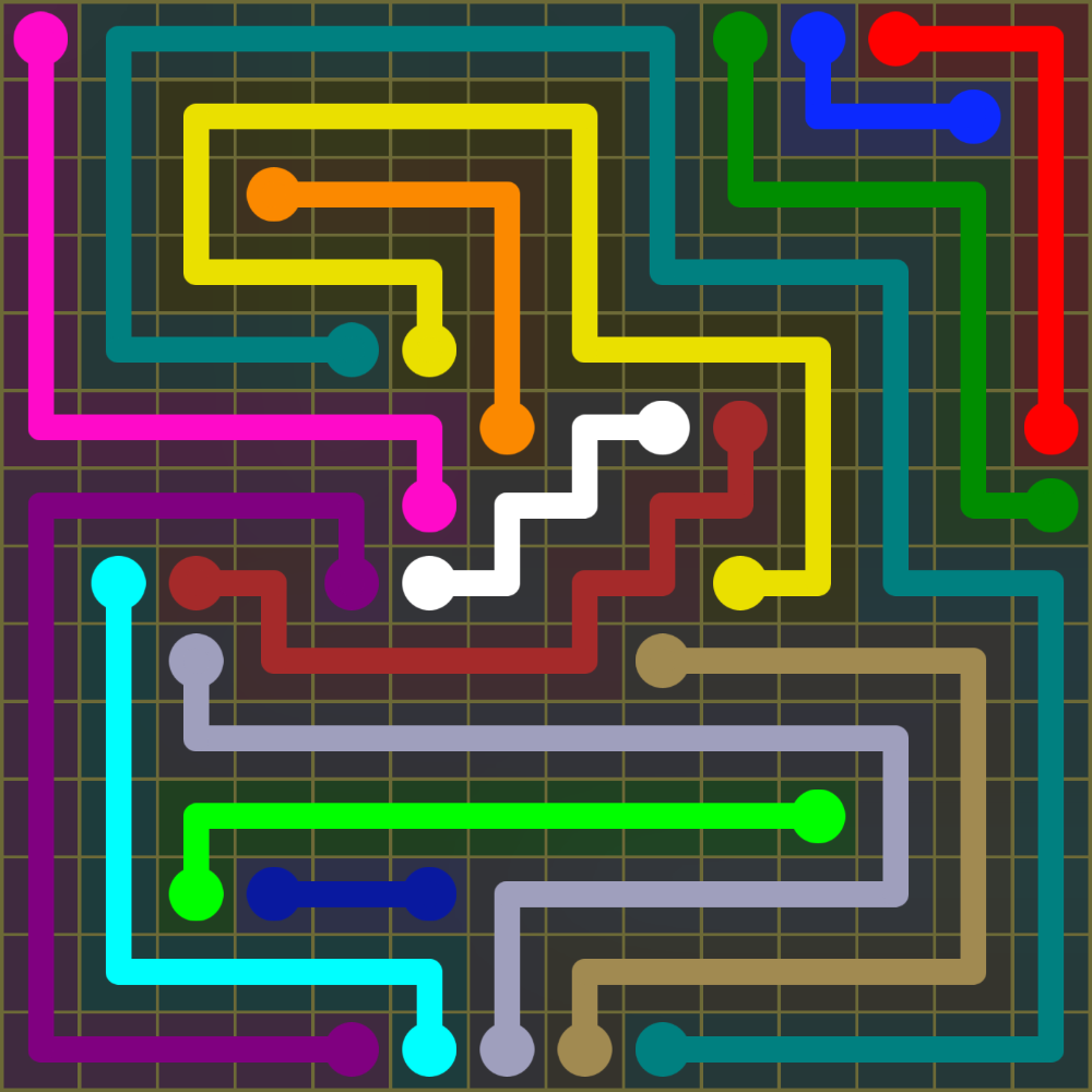 Flow Free 1912 Solution